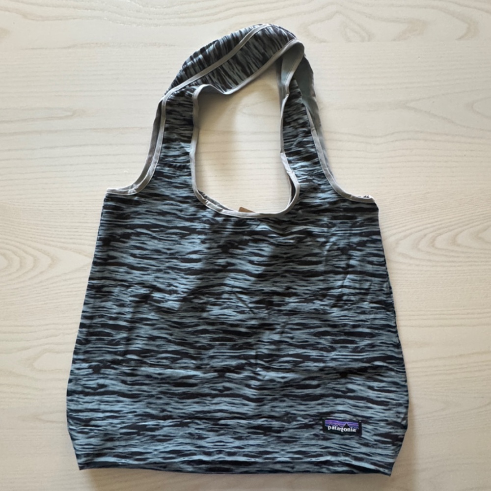 New Patagonia Shopper Tote Bag Upcycled Packable Foldable with Tags